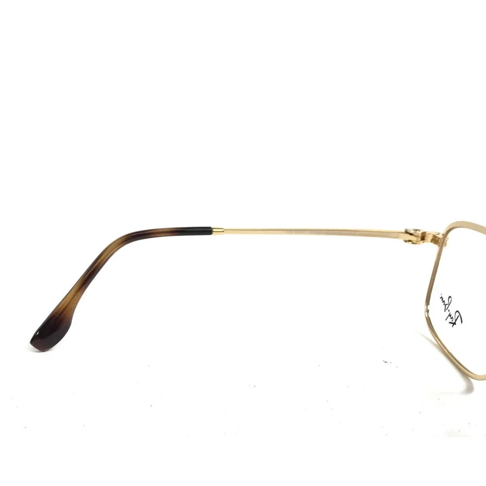 Ray-Ban Eyeglasses Frames RB6511 2500 Arista Gold Rectangle Full Rim 53-19-145